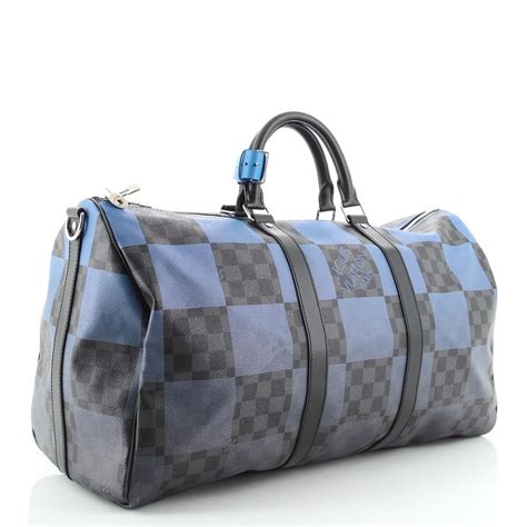 Keepall Bandoulière 50 Damier Graphite Canvas 